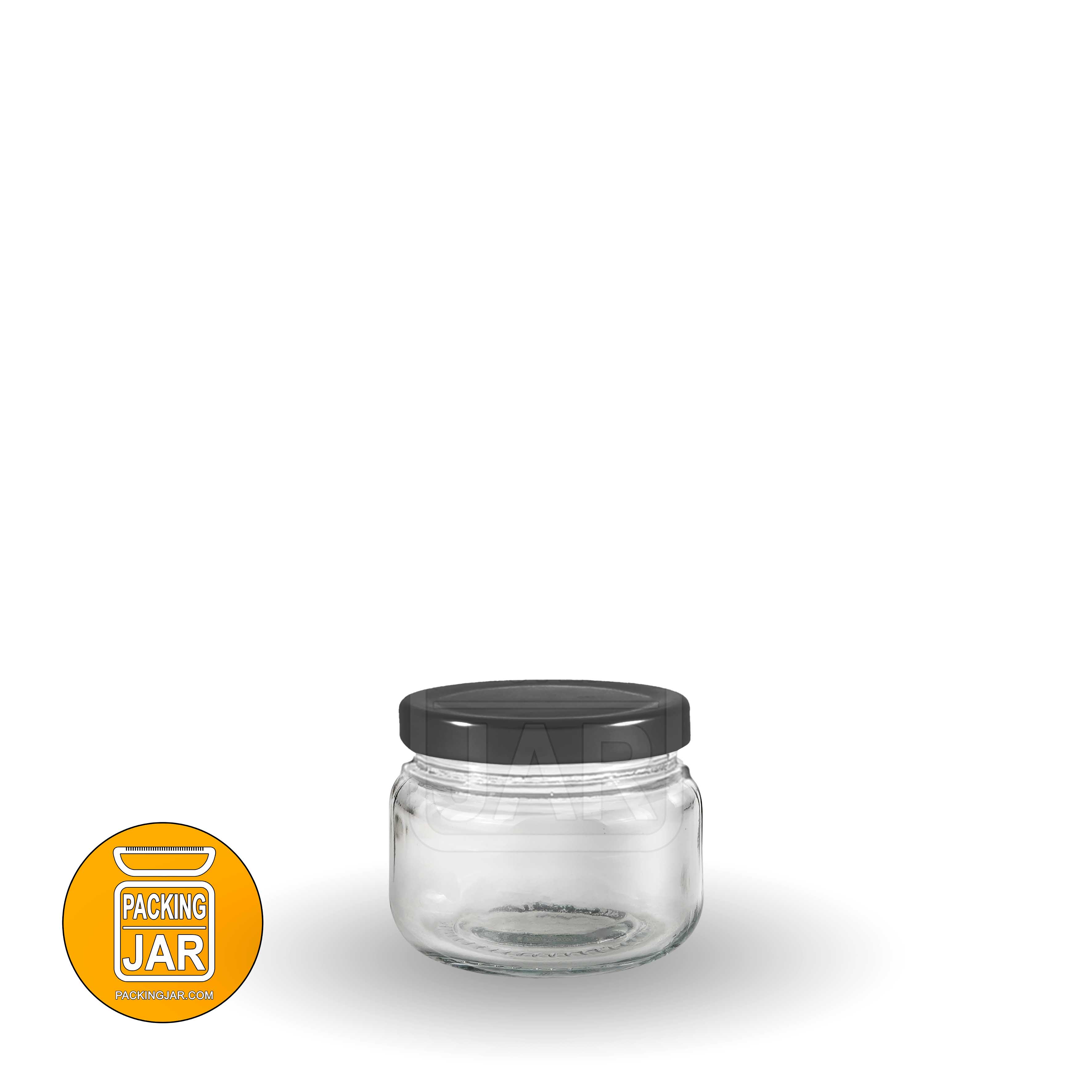 جار شیشه ای استوانه ای درب 66 سایز 5